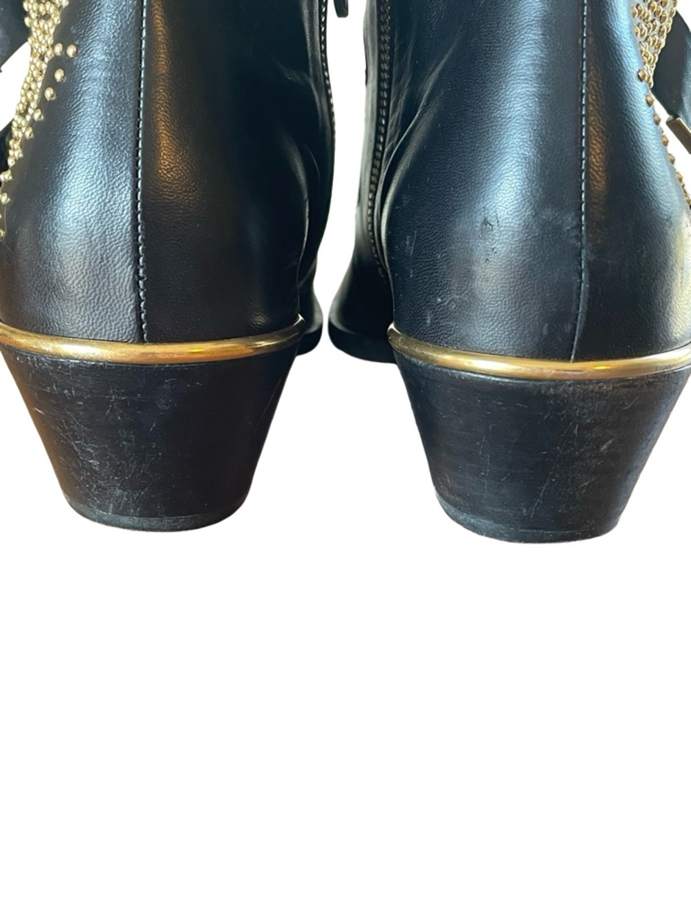 Chloe Susanna Studded Leather Ankle Boots - Picture 5 of 11